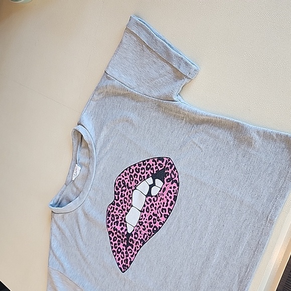 Top with Lip Gray Size S - Picture 1 of 9